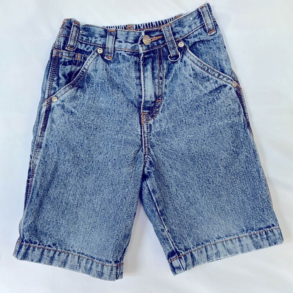 VINTAGE 2003 NWOT HARLEY DAVIDSON DENIM SHORTS BOY’s 4T - Picture 4 of 10